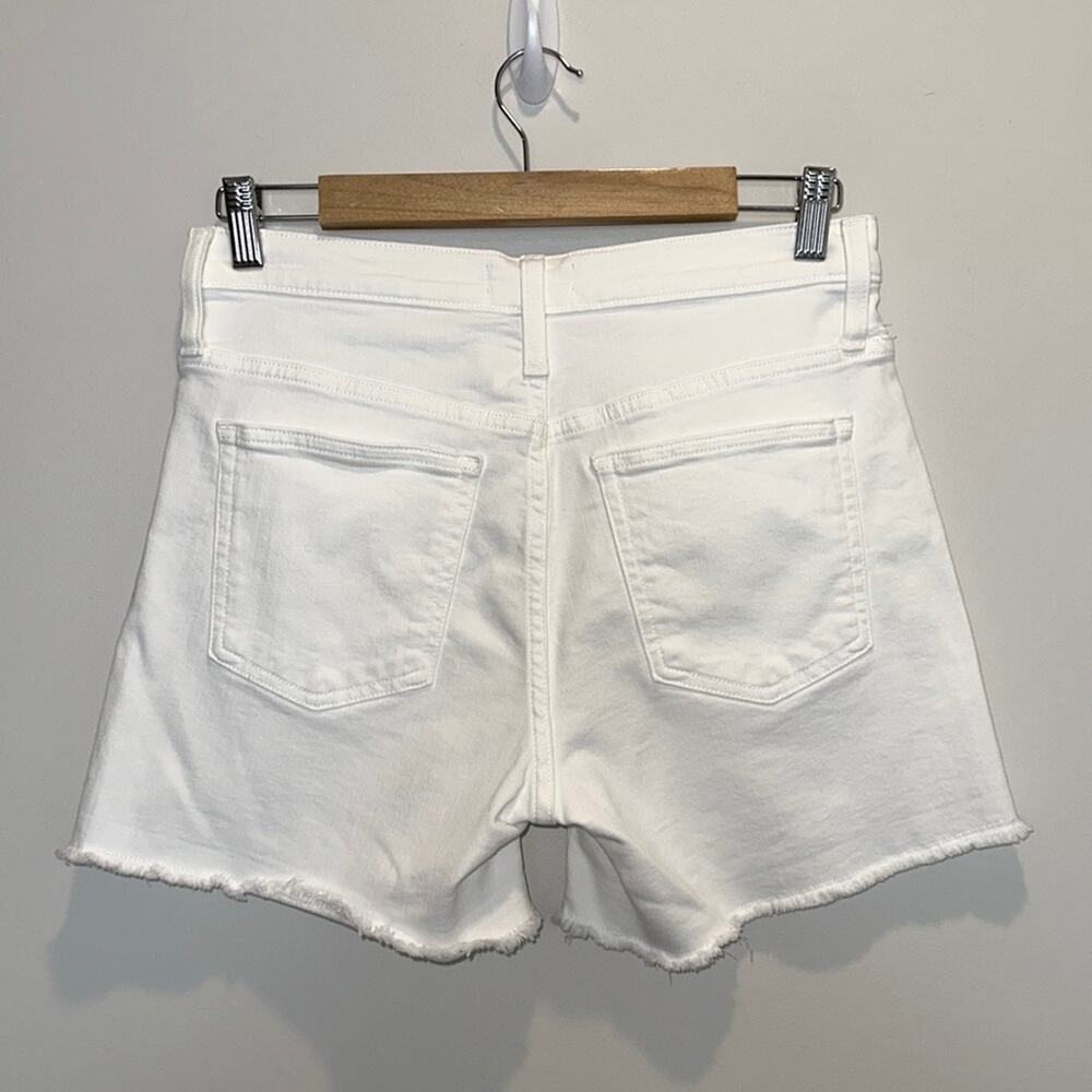 J. Crew Denim 4" Cut-Off Shorts in White - Picture 4 of 10